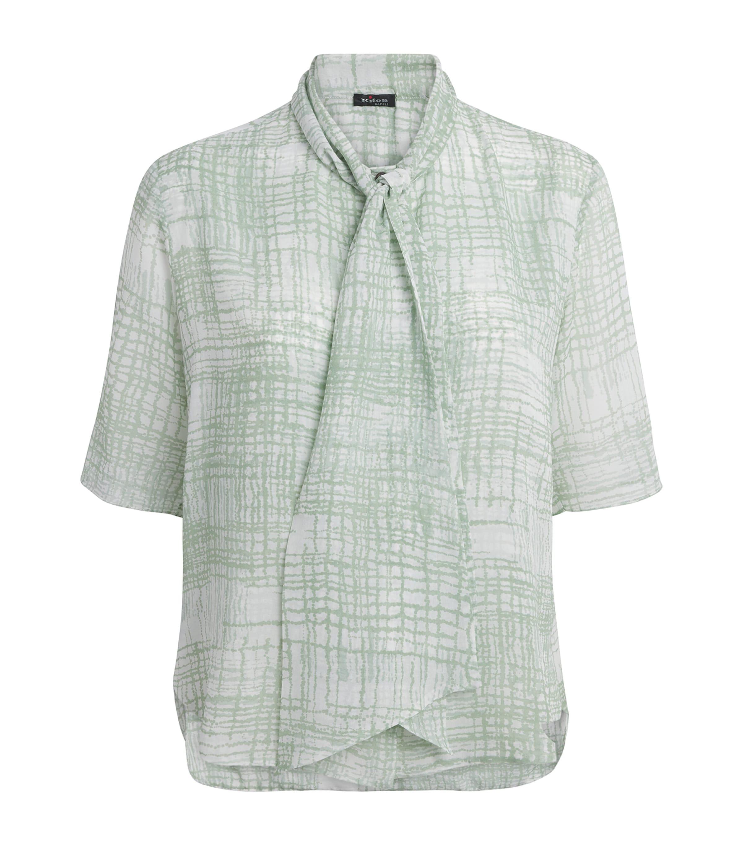 Kiton Silk Printed Shirt by KITON