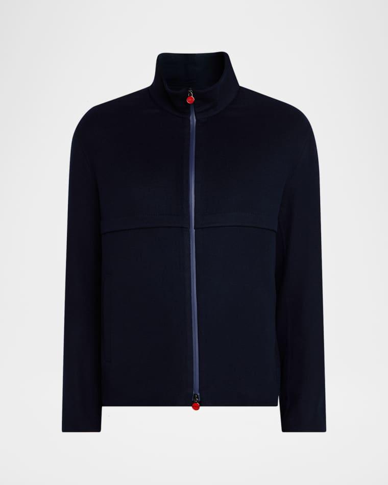 Men's Cashmere Full-Zip Bomber Jacket by KITON