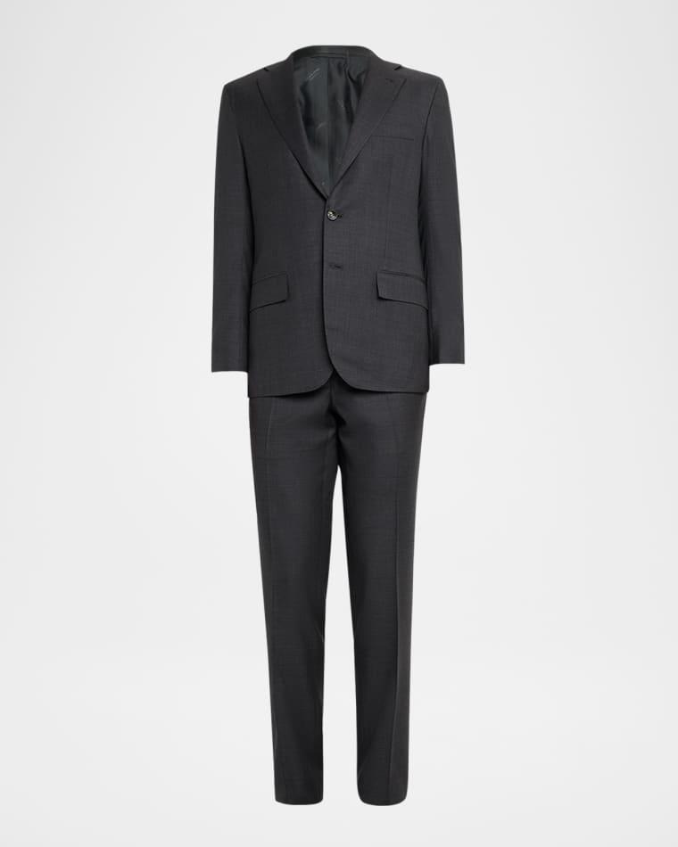 Men's Nano Check Suit by KITON