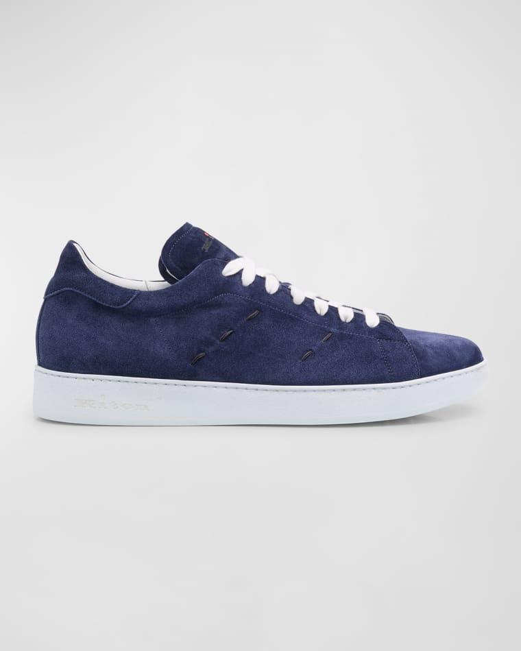 Men's Suede Low-Top Sneakers by KITON