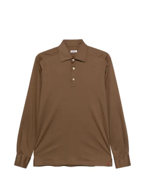 Positano long-sleeve polo shirt by KITON