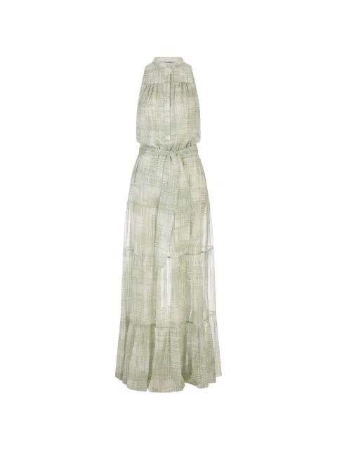 abstract-print maxi dress by KITON