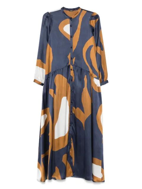 abstract-print maxi dress by KITON
