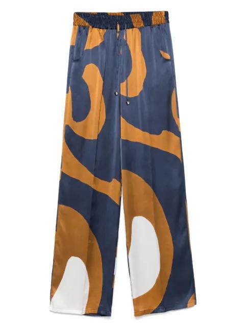 abstract-print trousers by KITON