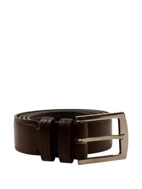 buckle-fastening leather belt by KITON