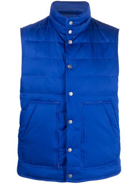 button-up padded gilet by KITON