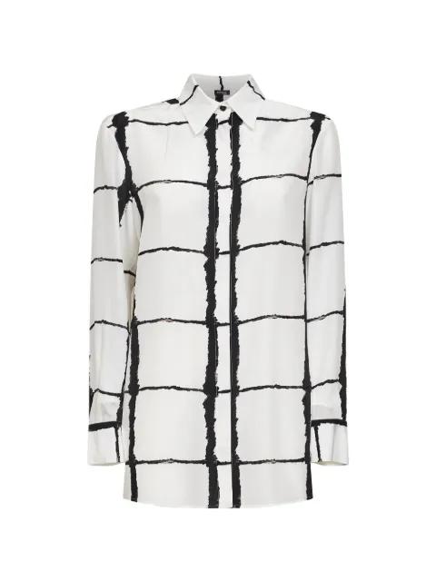 buttoned abstract-print shirt by KITON