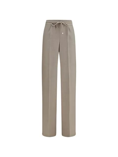 check-pattern drawstring trousers by KITON