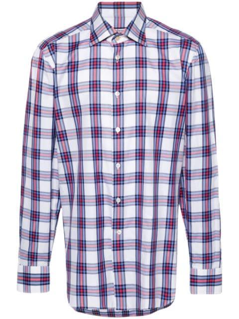 checked cotton shirt by KITON