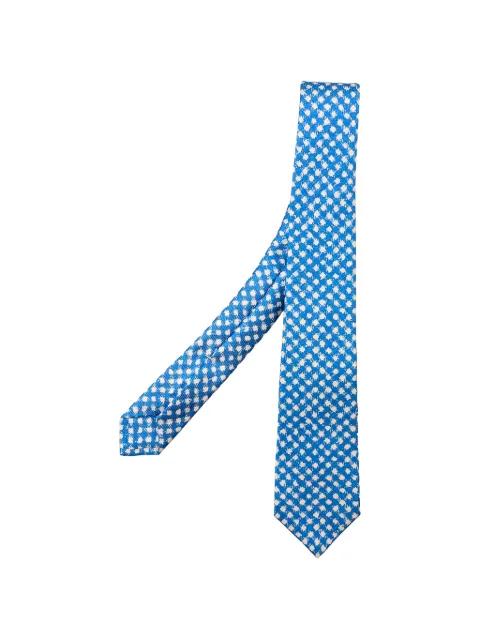 diamond-pattern tie by KITON