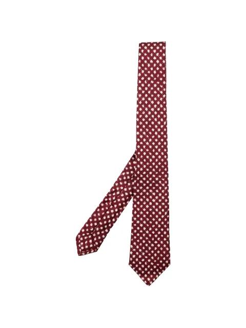 diamond-patterned tie by KITON