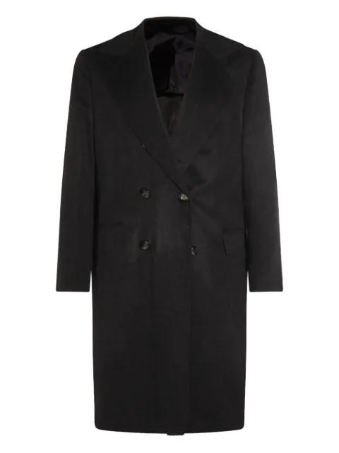 double-breasted cashmere coat by KITON