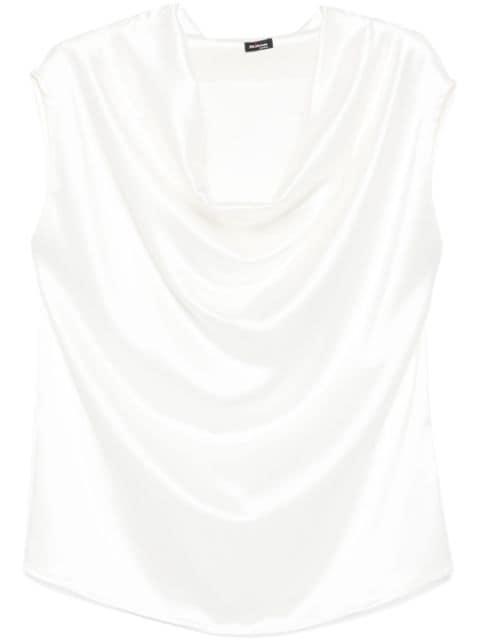 draped-detail blouse by KITON