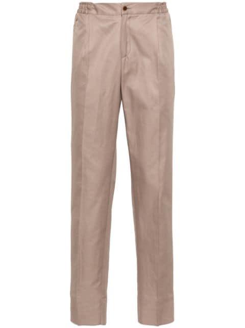 elasticated-waistband tapered trousers by KITON