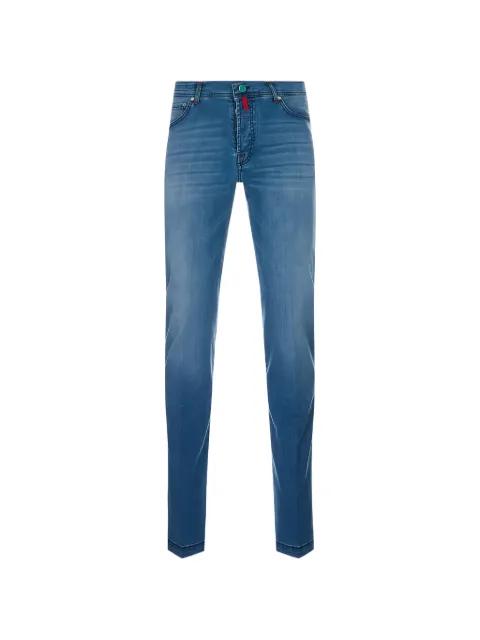 faded-effect slim-fit jeans by KITON