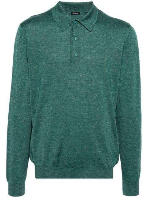 fine knit polo shirt by KITON