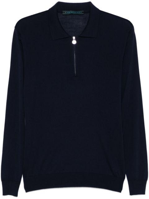 fine-knit polo shirt by KITON