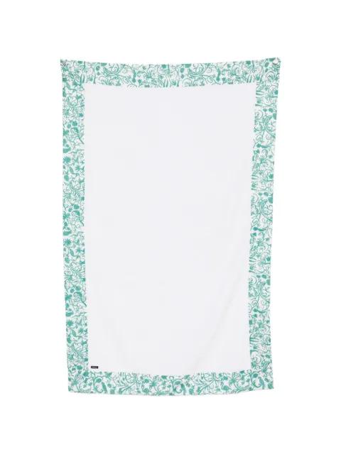 floral-border beach towel by KITON