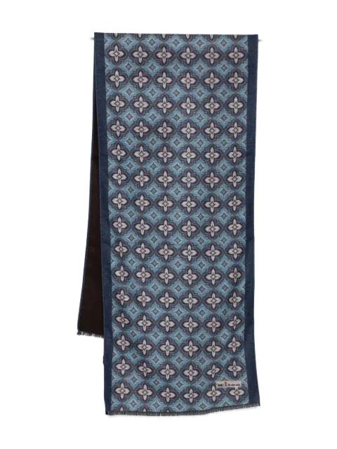 floral-pattern scarf by KITON