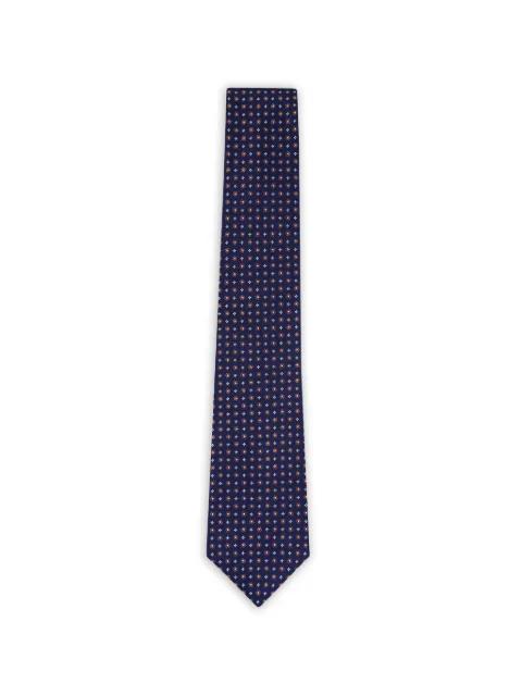 floral-print silk tie by KITON
