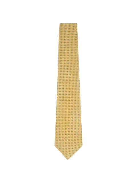 geometric-pattern silk tie by KITON