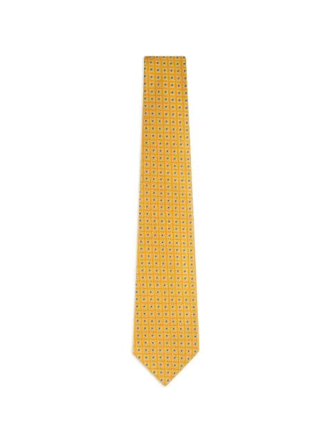 geometric-pattern tie by KITON