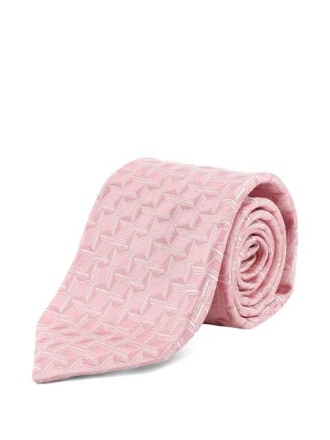 geometric-pattern tie by KITON