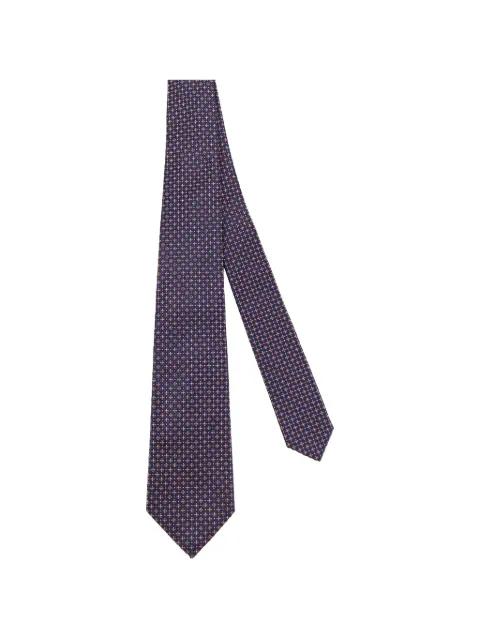 geometric-pattern tie by KITON