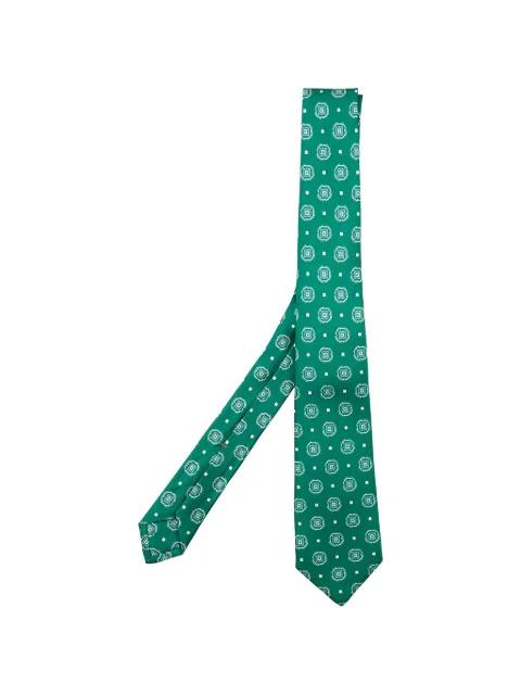 geometric-pattern tie by KITON