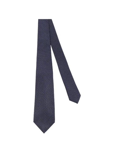 geometric-pattern tie by KITON
