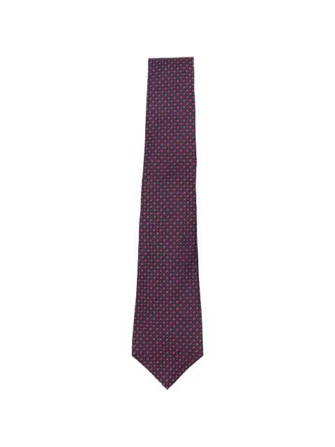 geometric-pattern tie by KITON
