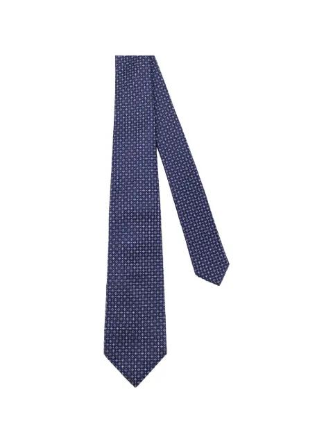 geometric-pattern tie by KITON