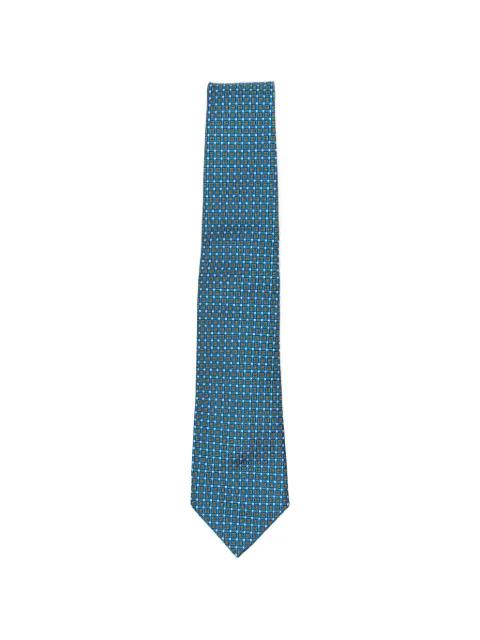 geometric-pattern tie by KITON