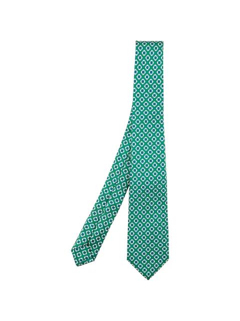 geometric-pattern tie by KITON