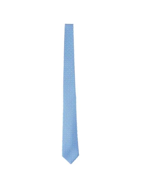 geometric pattern tie by KITON