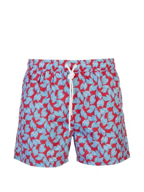geometric-print drawstring swim shorts by KITON