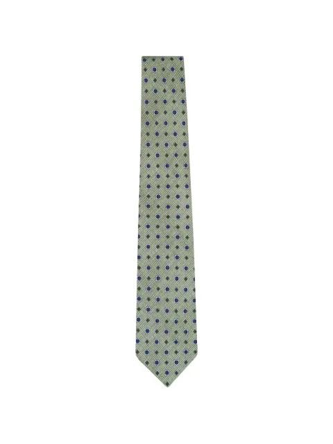 geometric-print silk tie by KITON