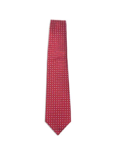 geometric-print silk tie by KITON