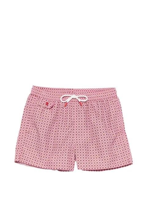geometric-print swim shorts by KITON