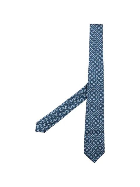 geometric-print tie by KITON