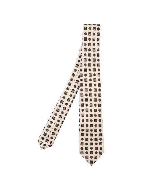geometric-print tie by KITON