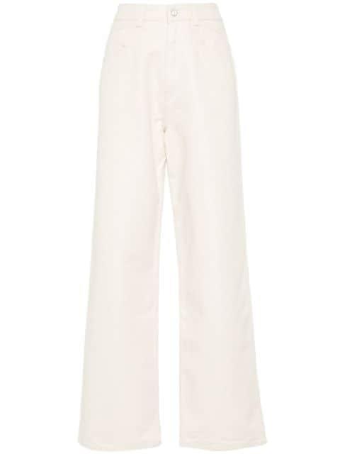high-waisted straight-leg jeans by KITON