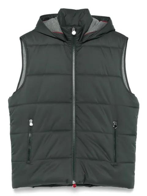hoodied gilet by KITON