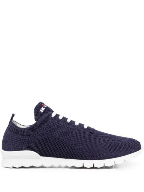 knit lace-up sneakers by KITON
