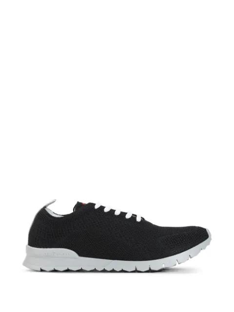 knit lace-up sneakers by KITON