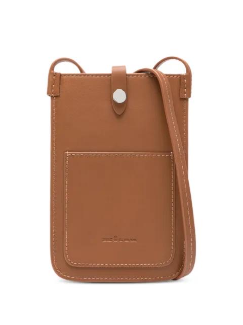 leather cross body bag by KITON