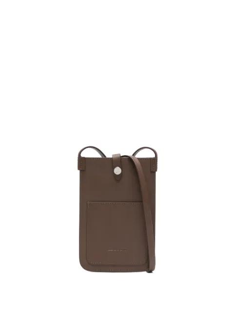leather cross body bag by KITON