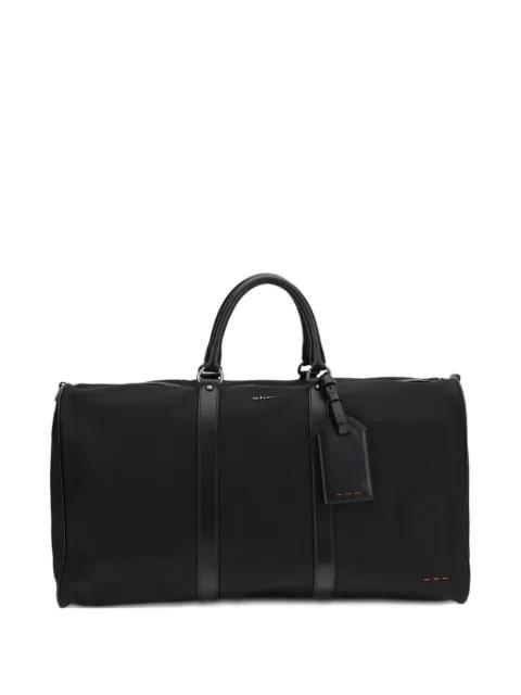 leather-handle holdall by KITON