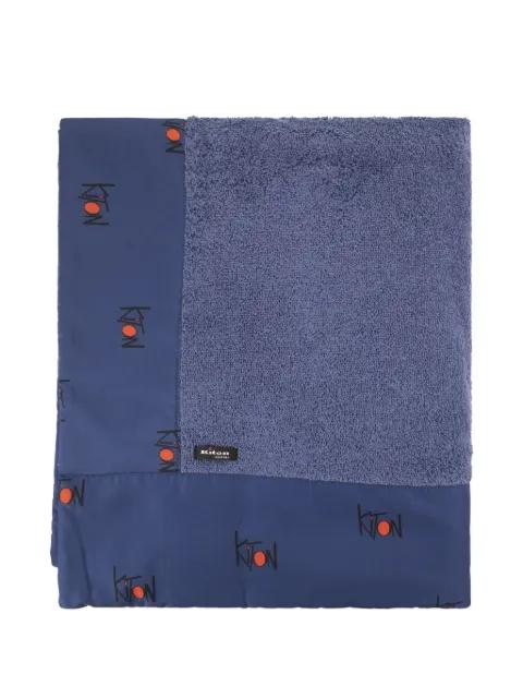 logo beach towel by KITON