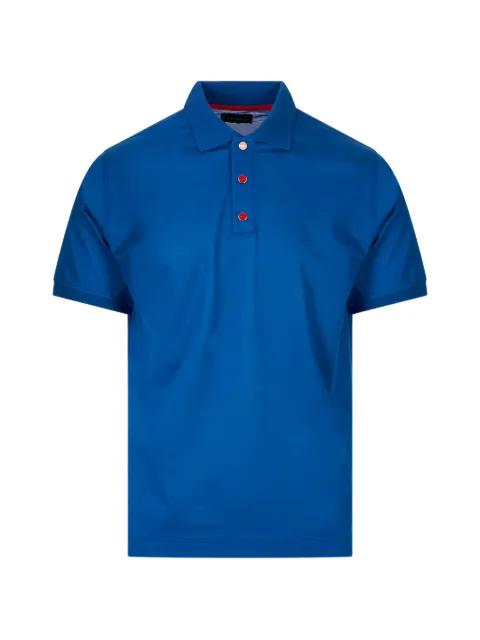 logo-button polo shirt by KITON